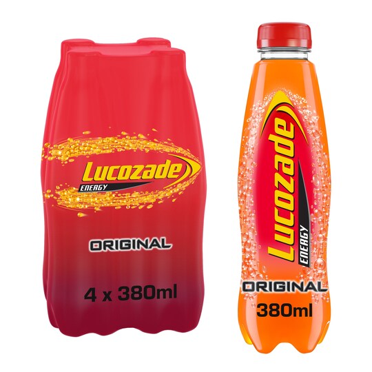 Lucozade Energy Original Fridge Pack 4 X 380Ml Tesco Groceries