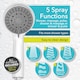 image 2 of Beldray 5 Function Shower Head Chrome