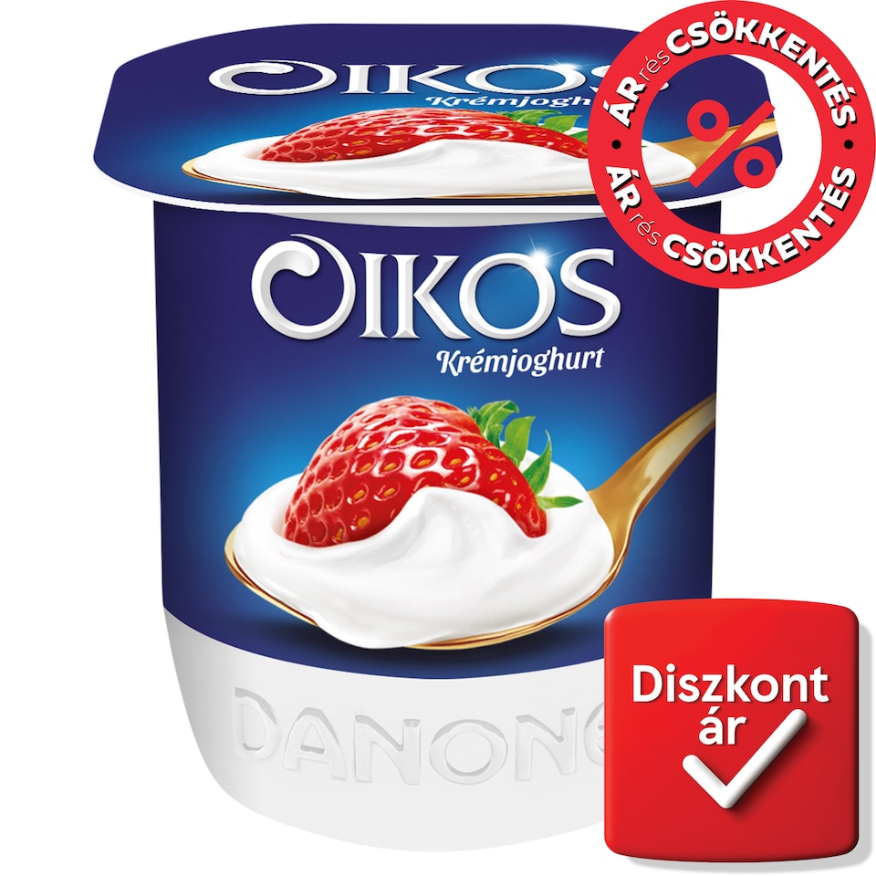 Danone Oikos élőflórás epres krémjoghurt 125 g