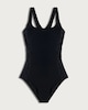 image 4 of F&F Active ULTRASWIM Printed Panelled Swimsuit in Black