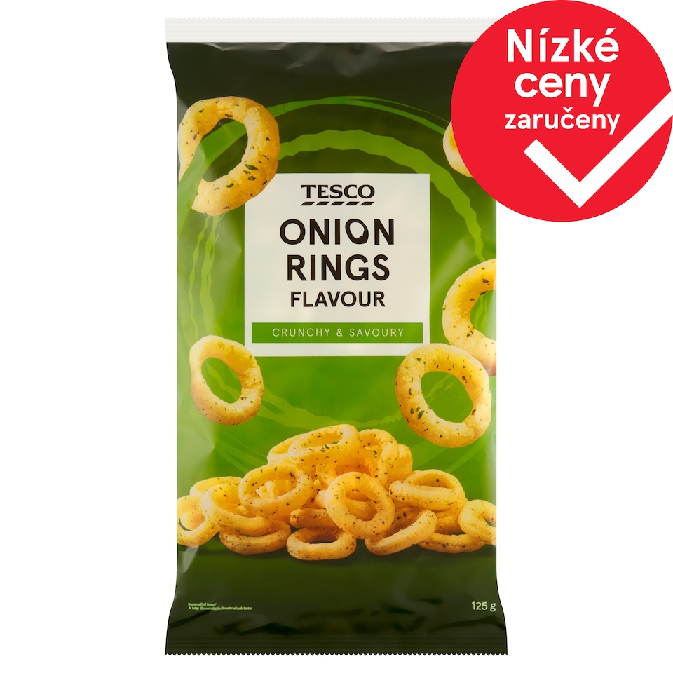 Tesco Kukuřičný snack s cibulovou příchutí 125g