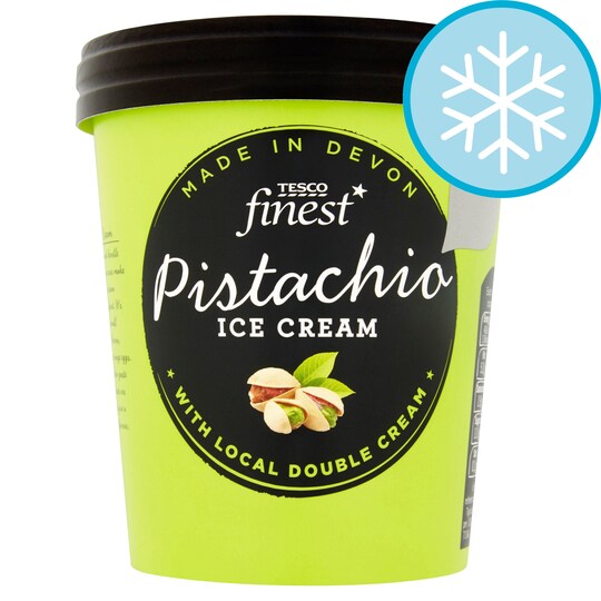 Tesco Finest Pistachio Ice Cream 500Ml Tesco Groceries