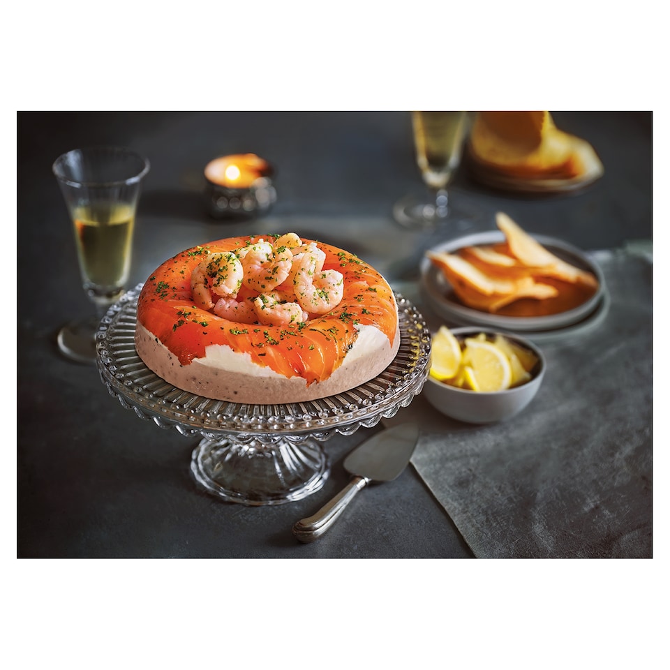 image 1 of 4. Tesco Finest Salmon Terrine Wreath 510g (Serves 6)