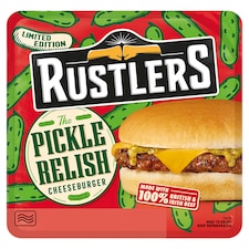 Rustlers Pickle Relish Cheeseburger 169g