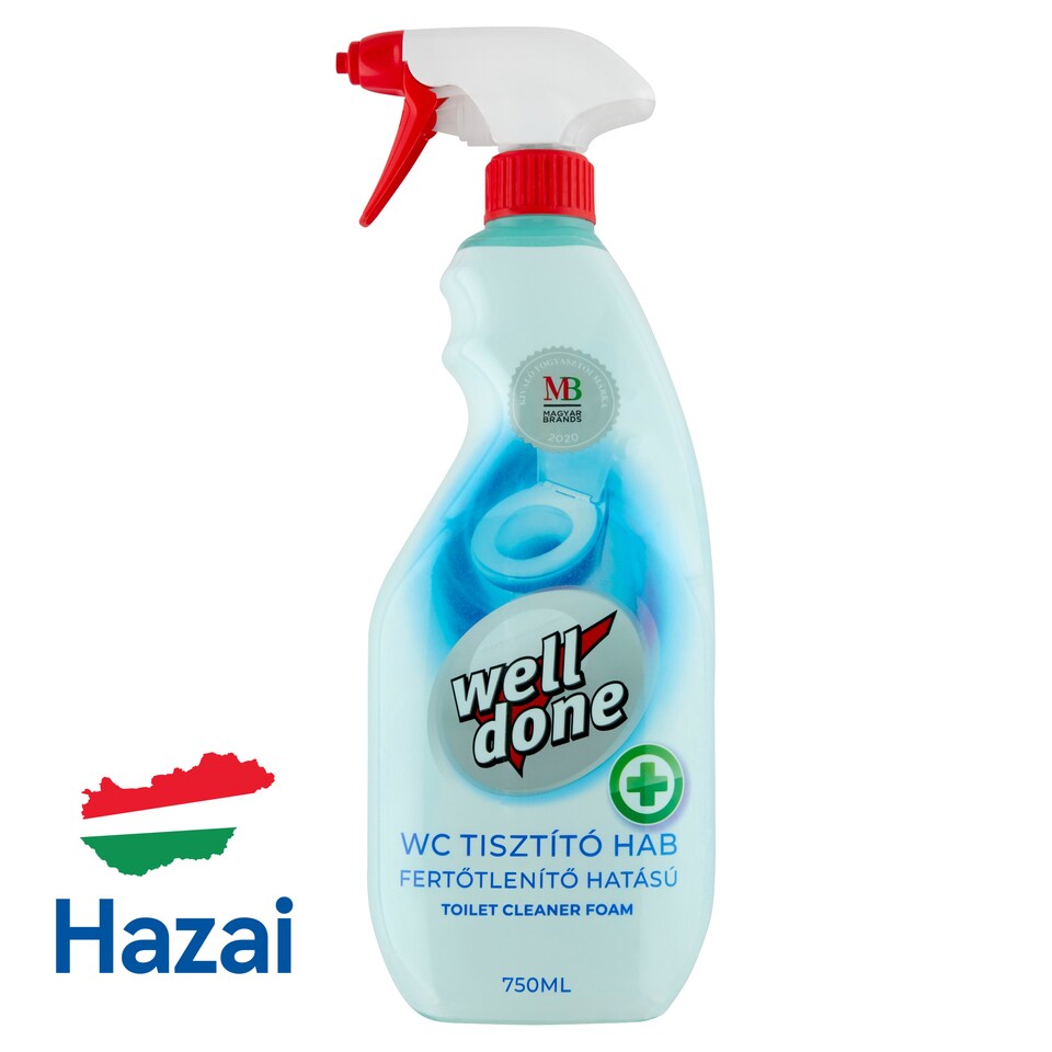 Well Done Disinfectant Toilet Cleaner Foam 750 ml