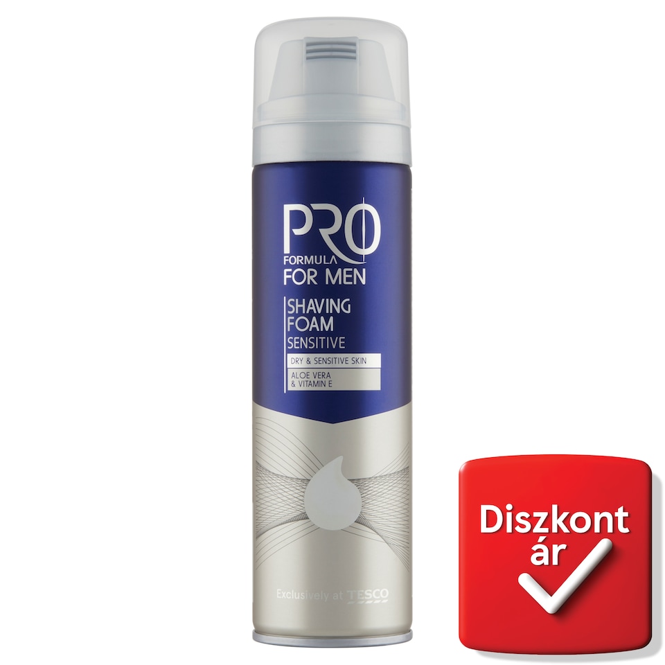 Tesco Pro Formula For Men Sensitive borotvahab 250 ml
