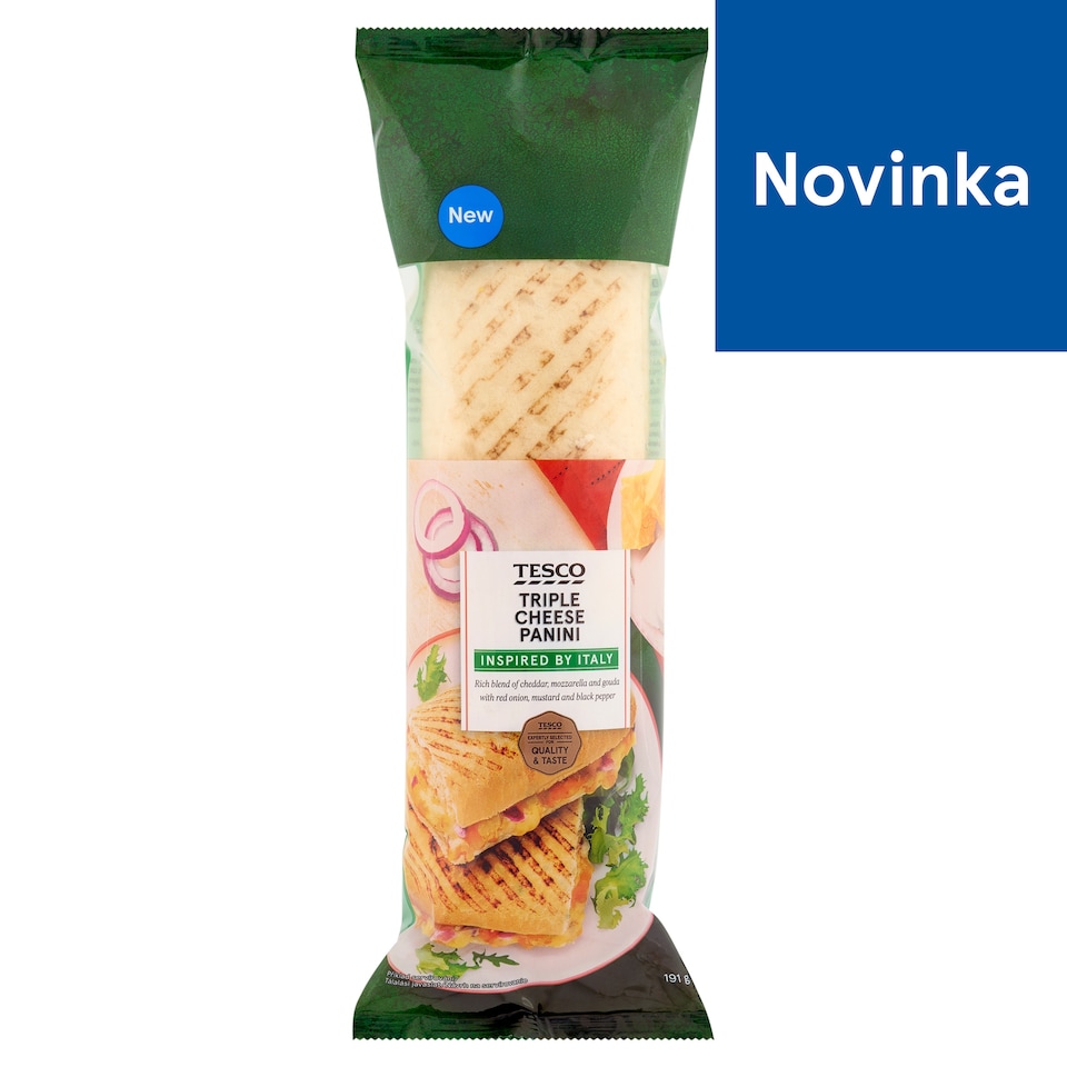Tesco Triple Cheese Panini 191 g