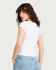 image 3 of F&F Cotton Rich Ribbed Top in Cream