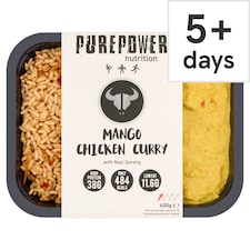PUREPOWER NUTRITION MANGO CHICKEN CURRY WITH NASI GORENG 400g