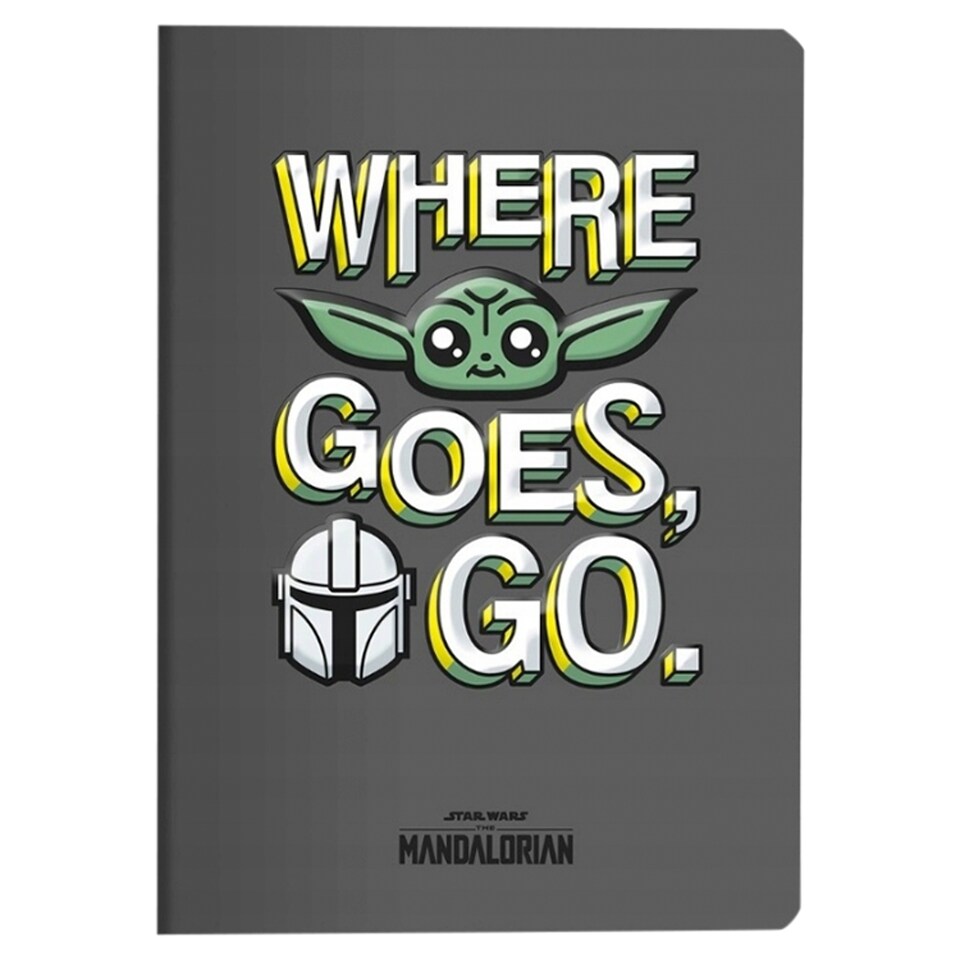 image 1 of Disney Star Wars The Mandalorian Squared Exercise Book A5 60 Sheets