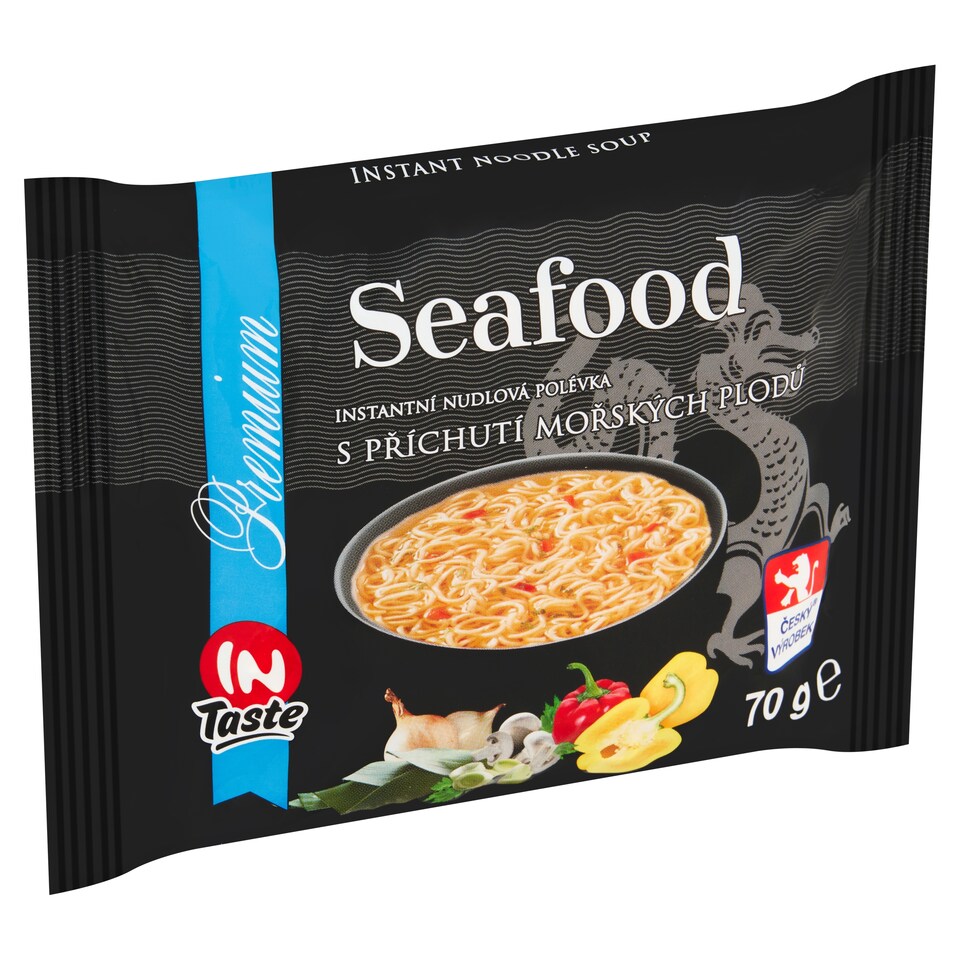 InTaste Premium Instantní nudlová polévka s příchutí mořských plodů 70g