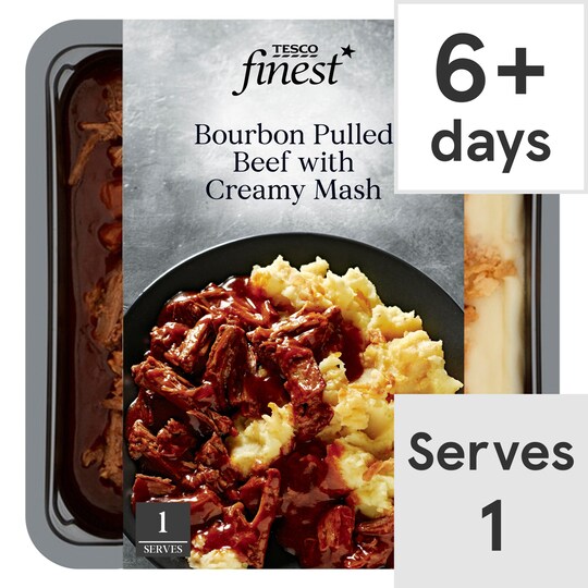 Tesco Finest Pulled Beef & Creamy Creamy Mash 450G Tesco Groceries