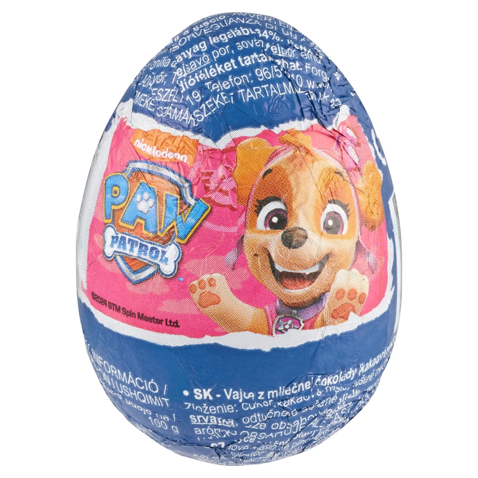 image 1 of Zàini Paw Patrol Milk Chocolate Egg with Surprise 20 g