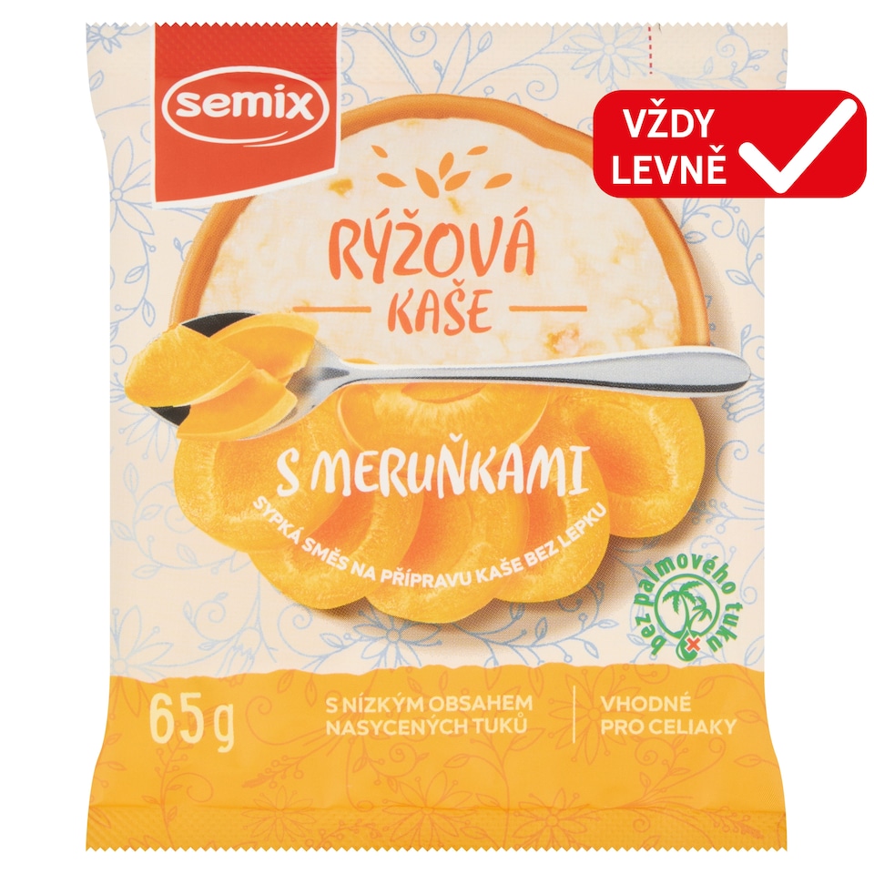 Semix Rice Porridge with Apricots without Gluten Dry Mix 65g