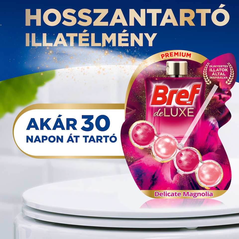 Bref DeLuxe Delicate Magnolia WC frissítő 2 x 50 g  1. kép