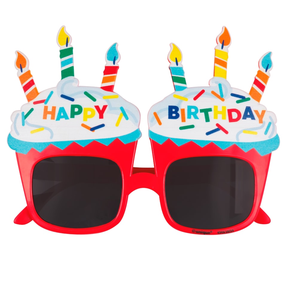 image 1 of Novelty Happy Birthday Glasses