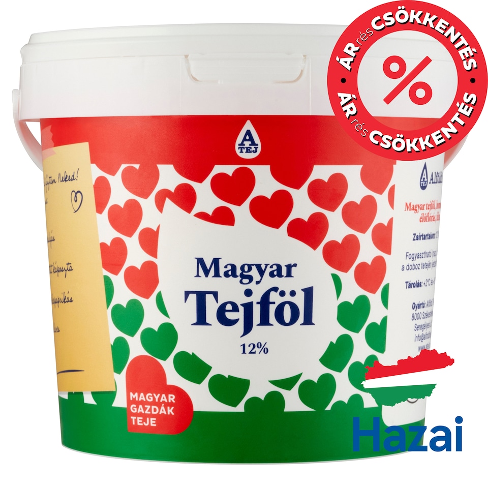 Magyar Tejföl 12%-os tejföl 800 g  1. kép