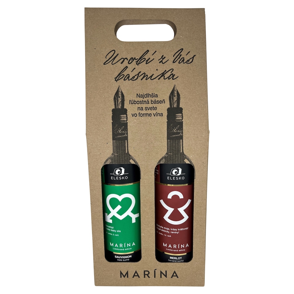 Elesko Marína Merlot + Sauvignon 2 x 0,75 l