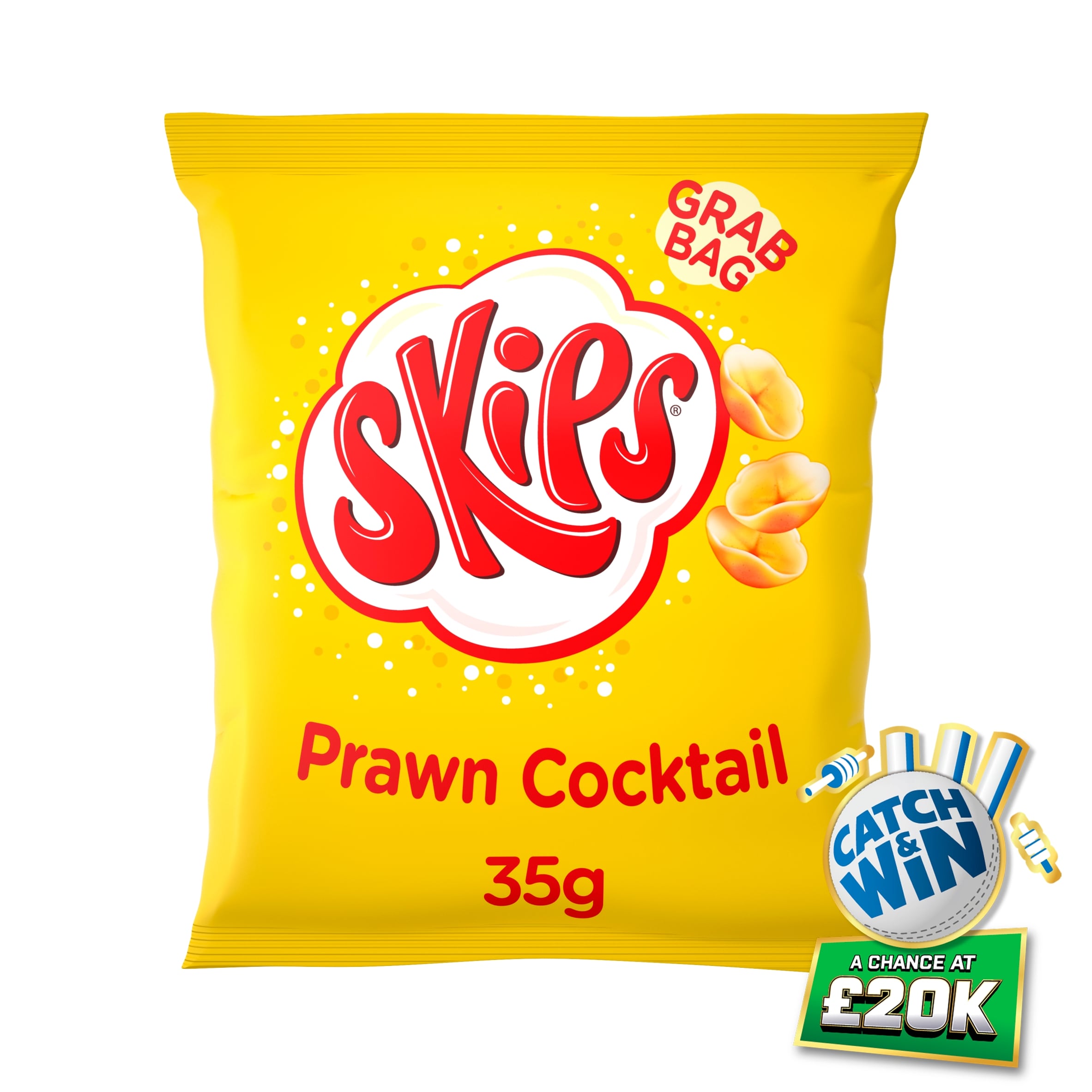 Skips Prawn Cocktail Grab Bag Crisps 35G