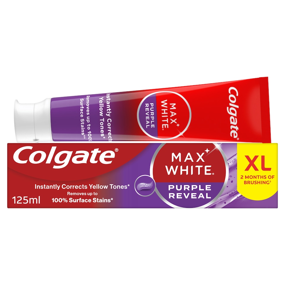 image 1 of Colgate Max White Purple Reveal Whitening Toothpaste 125ml