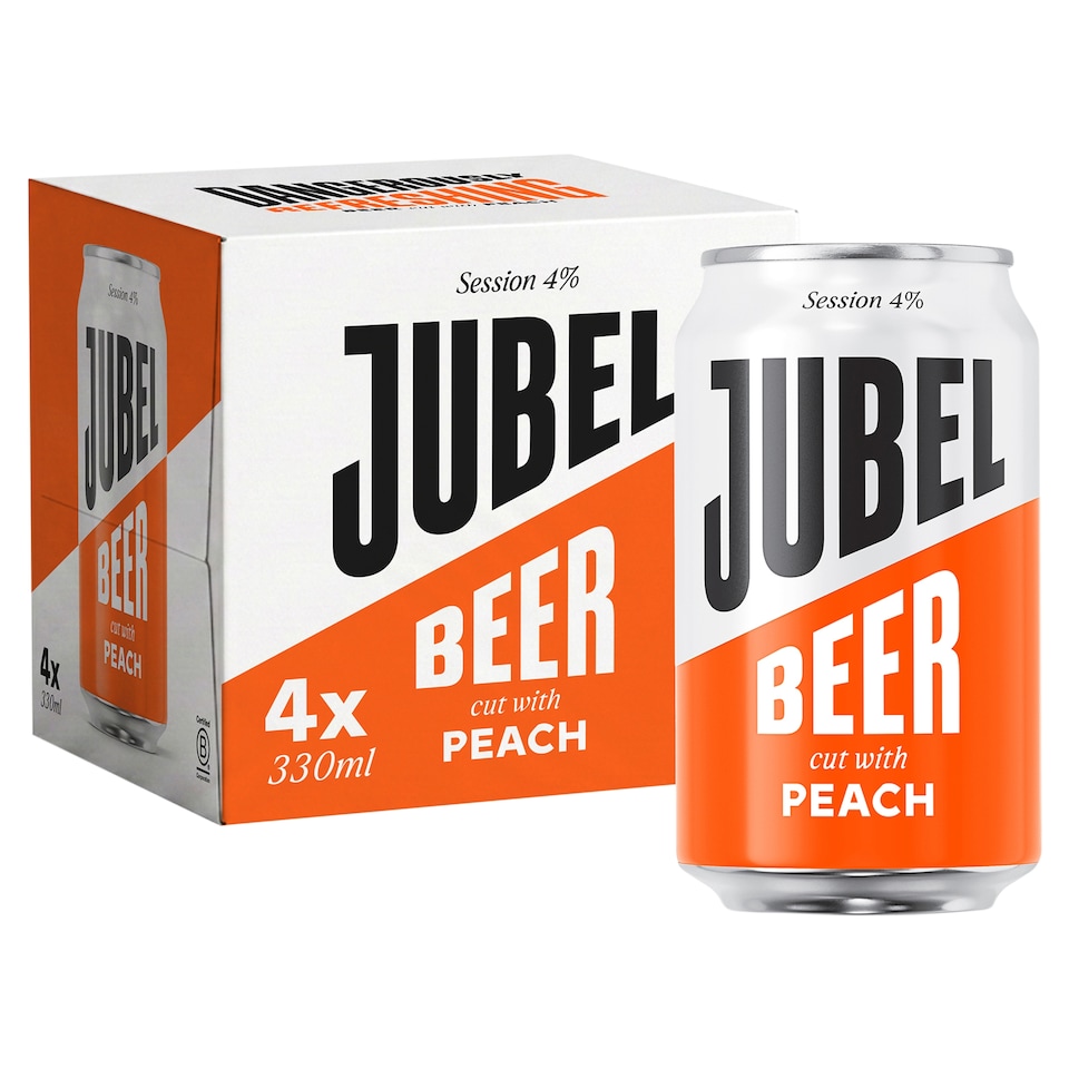 JUBEL Beer cut with Peach 4x330ml