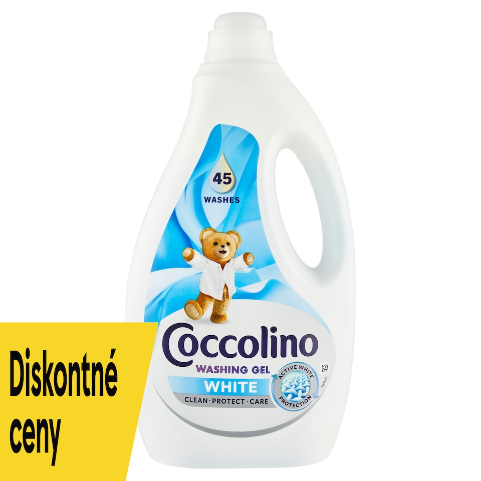 image 1 of Coccolino White Clothes Liquid Detergent 45 Washes 1.8 L