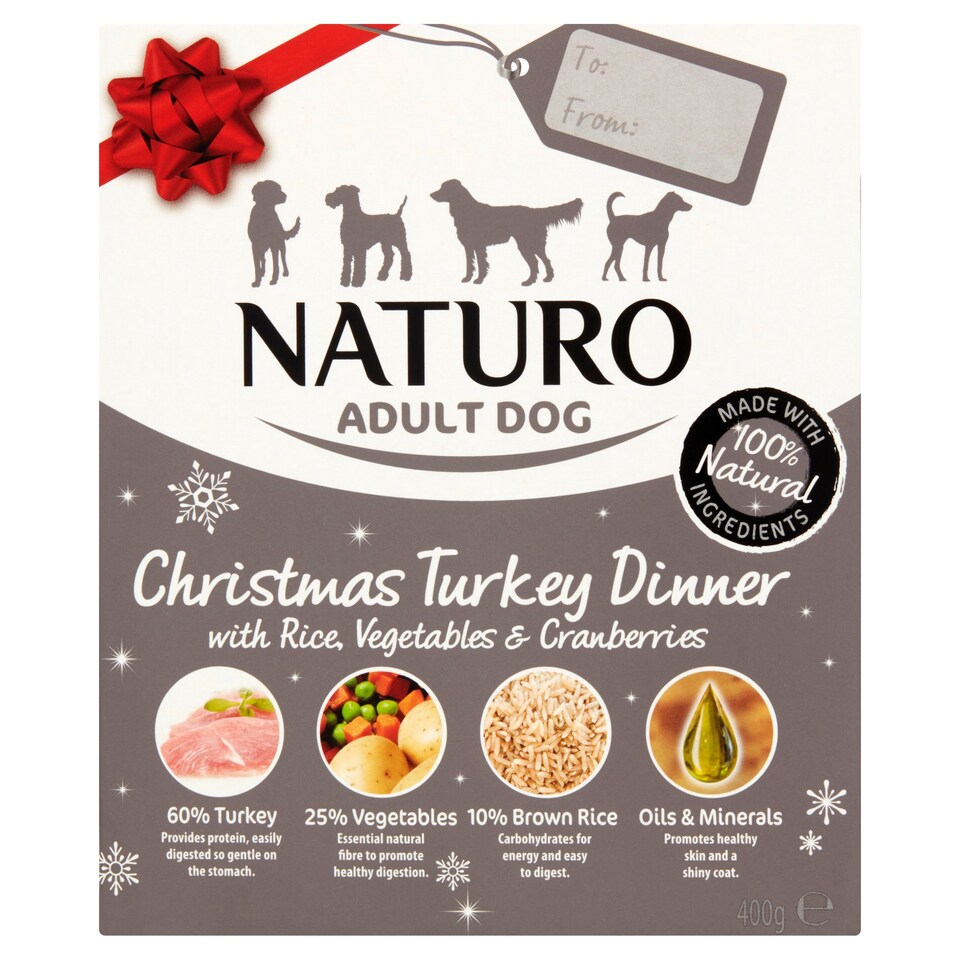 Naturo Pet Dog Christmas Turkey Dinner 400G