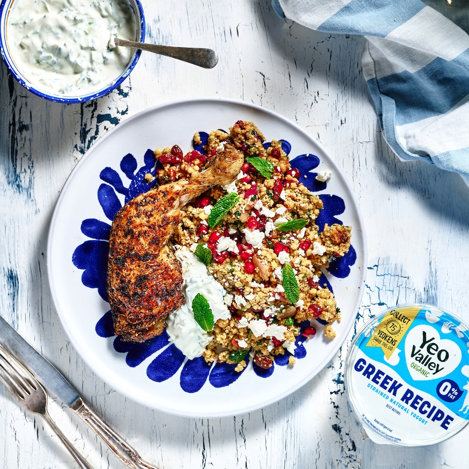 image 1 of Yeo Valley Organic Greek Recipe 0% Fat Natural 850g