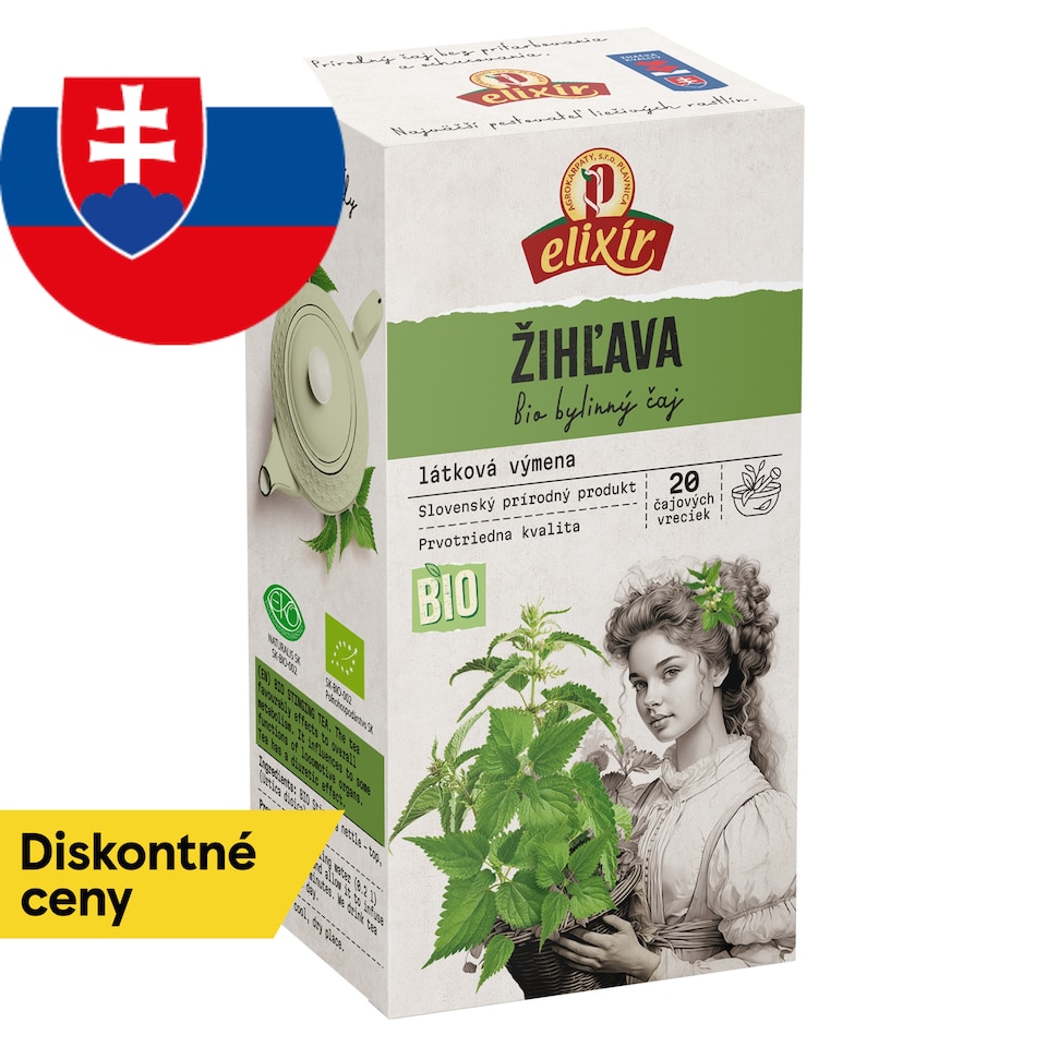 Elixír Bio žihľava dvojdomá bylinný čaj 20 x 2 g (40 g)