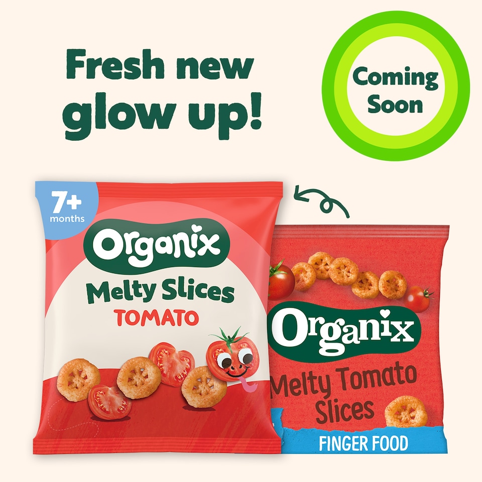 image 1 of Organix Melty Organic Tomato Slices Baby Puffs 7months+ 20g