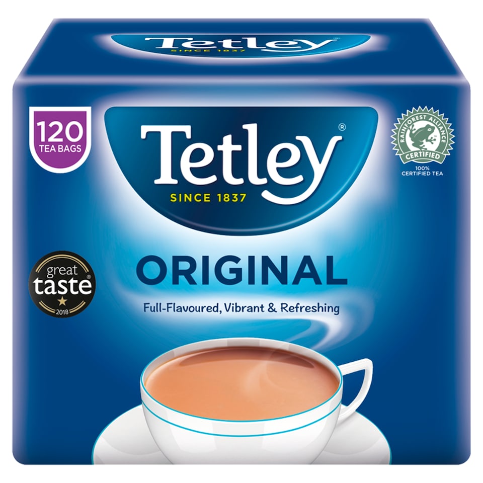 image 1 of Tetley Original 120 Teabags 375G