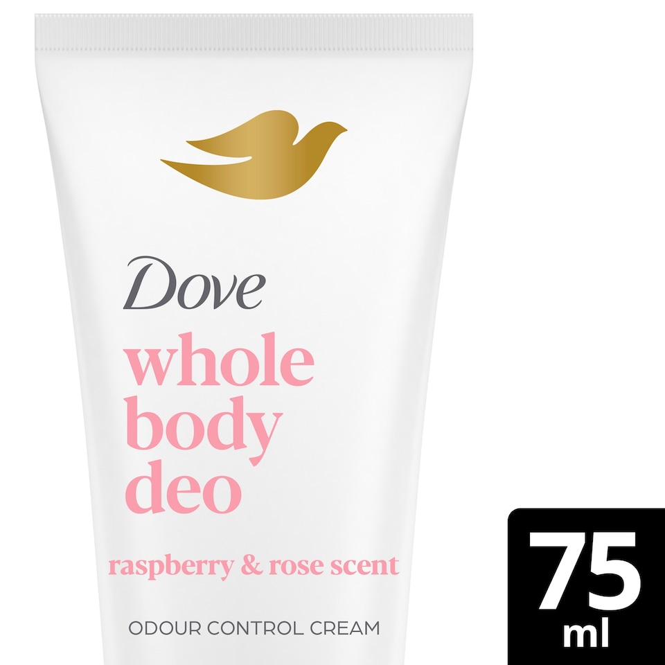image 1 of Dove Raspberry & Rose Whole Body Deodorant Cream 75ml 