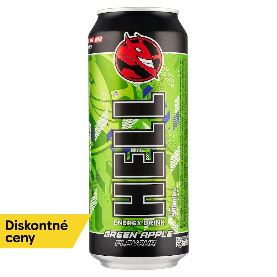 obrázok 1 z Hell Green Apple energetický nápoj 500 ml