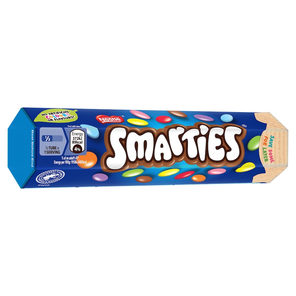 image 1 of Smarties Milk Chocolate Tube 38g