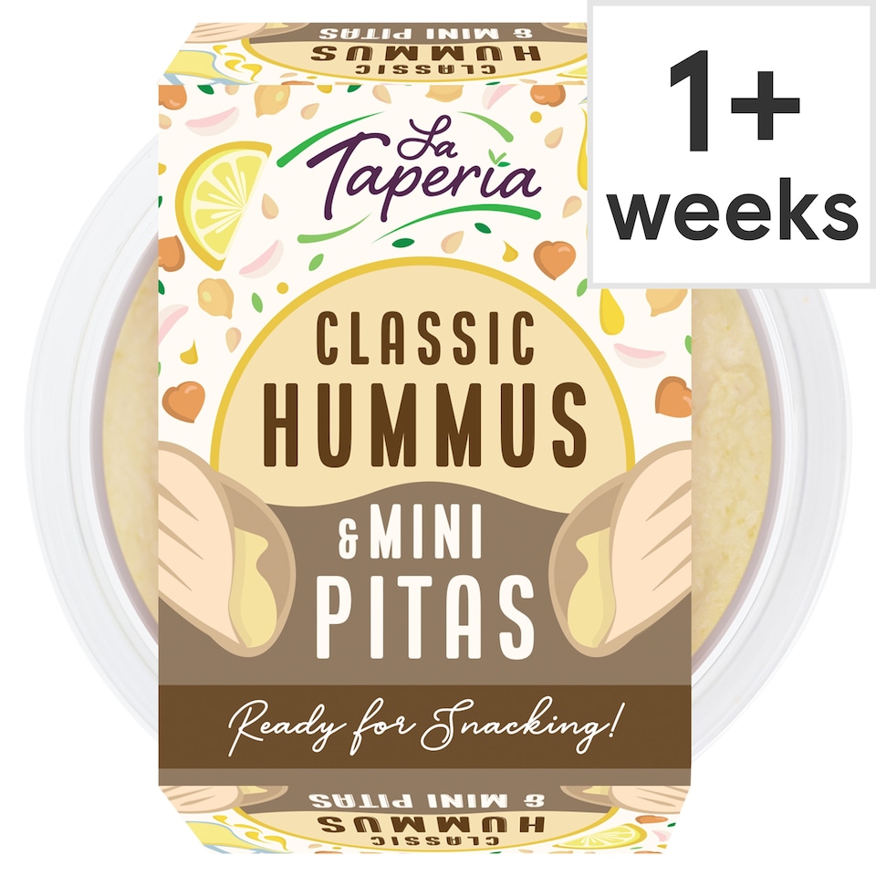 LA TAPERIA CLASSIC HUMMUS & MINI PITA 130g