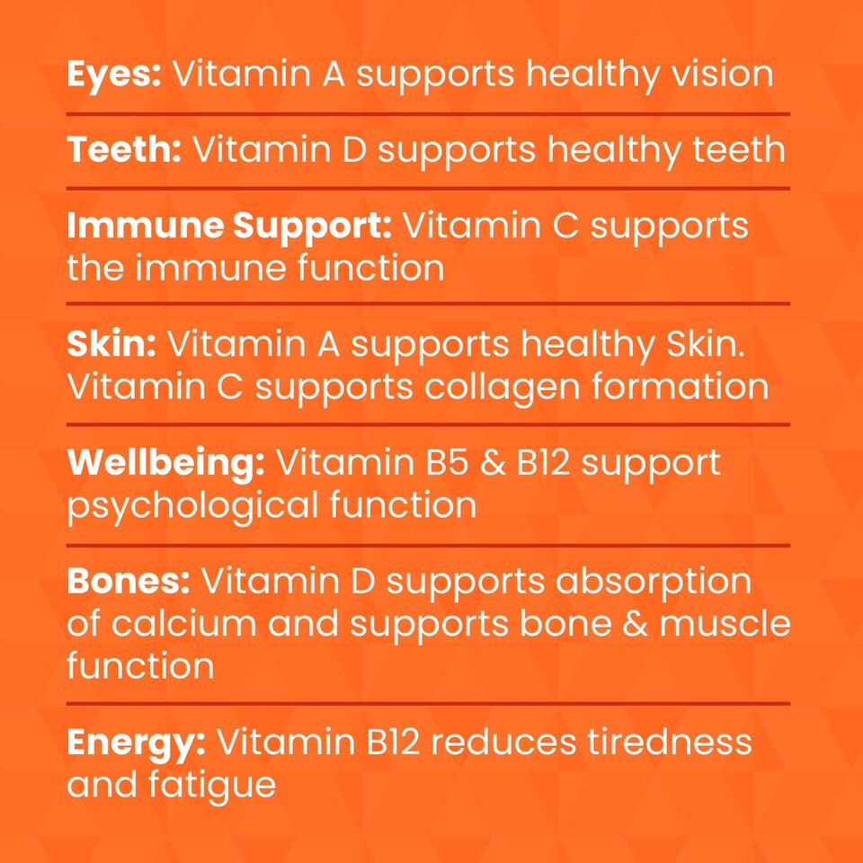 image 1 of Haliborange Adult Multi Orange Flavoured Multivitamin Gummies 30s