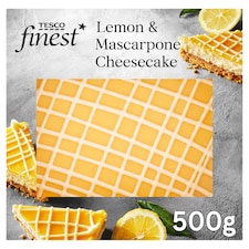 Tesco Finest Lemon & Mascarpone Cheesecake 500G