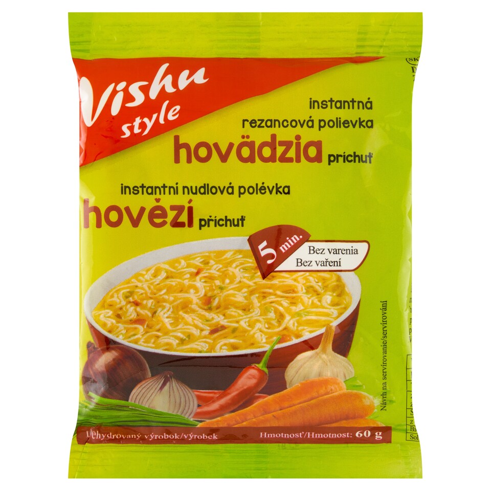 obrázok 1 z Vishu Style Instantná rezancová polievka hovädzia príchuť 60 g