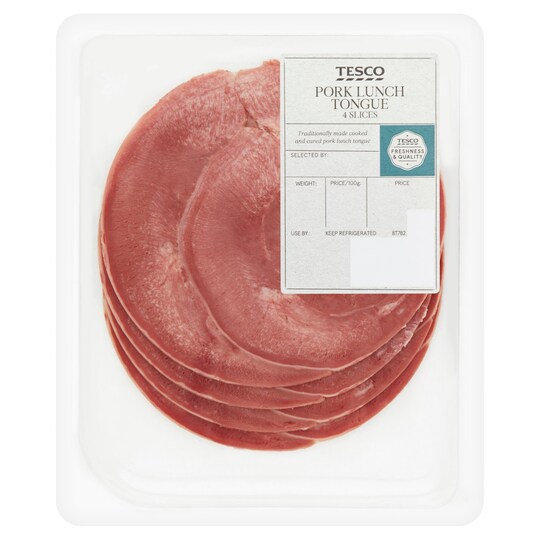 image 1 of Tesco Deli Pork Lunch Tongue 4 Slices