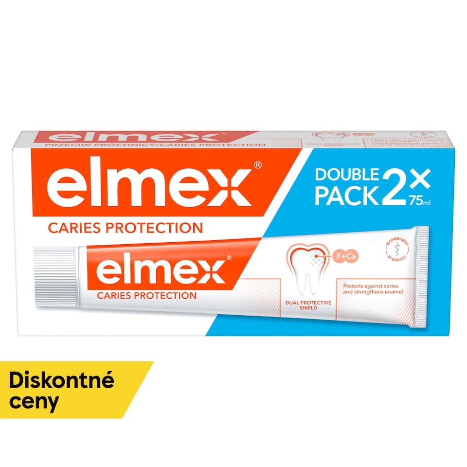 obrázok 1 z elmex® Caries Protection zubná pasta proti zubnému kazu duopack 2x75ml