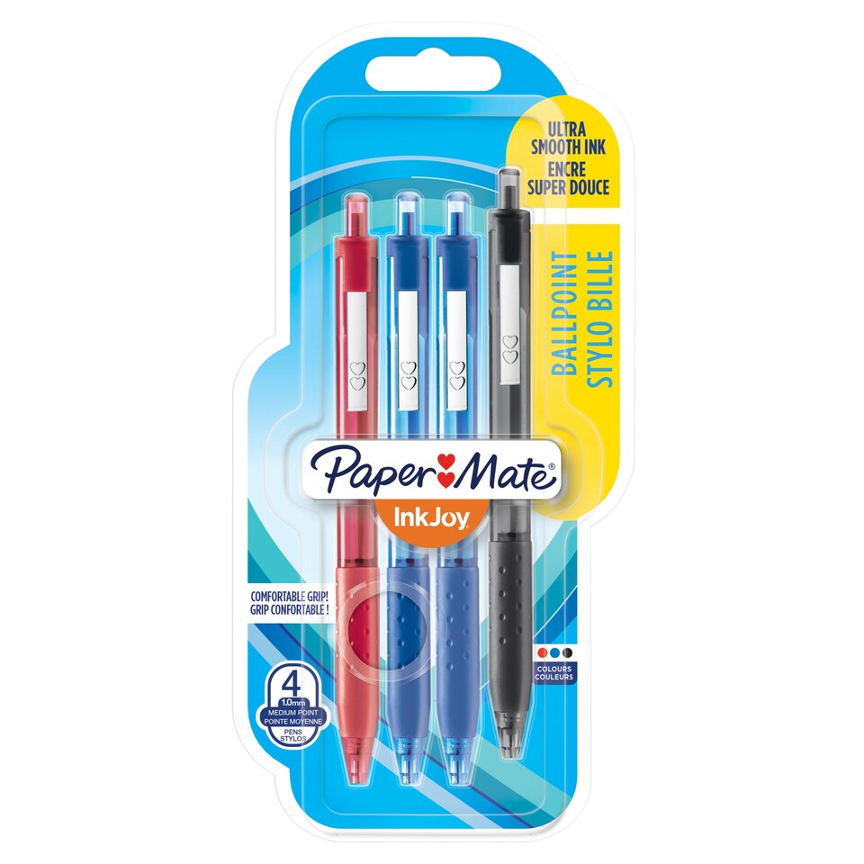 image 1 of Paper Mate InkJoy 300 Ballpoint Pens, Assorted, 4 Count