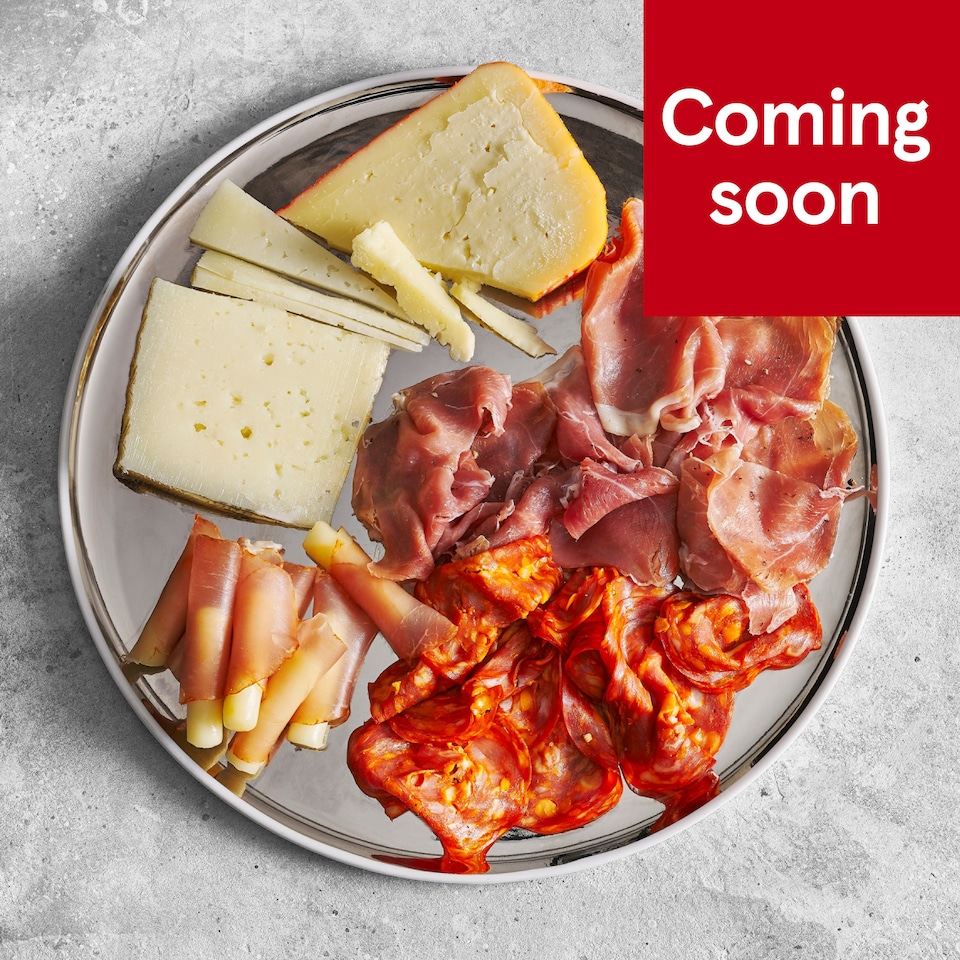 90. Tesco Finest Spanish Cured Meat & Cheese Platter 665g (Serves 10)