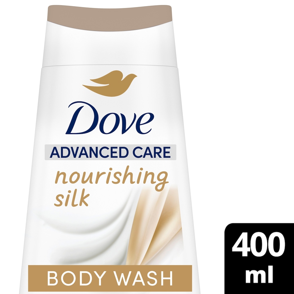 image 1 of Dove Nourishing Silk 24hr Moisturisation Advanced Care Body Wash Shower Gel 400ml