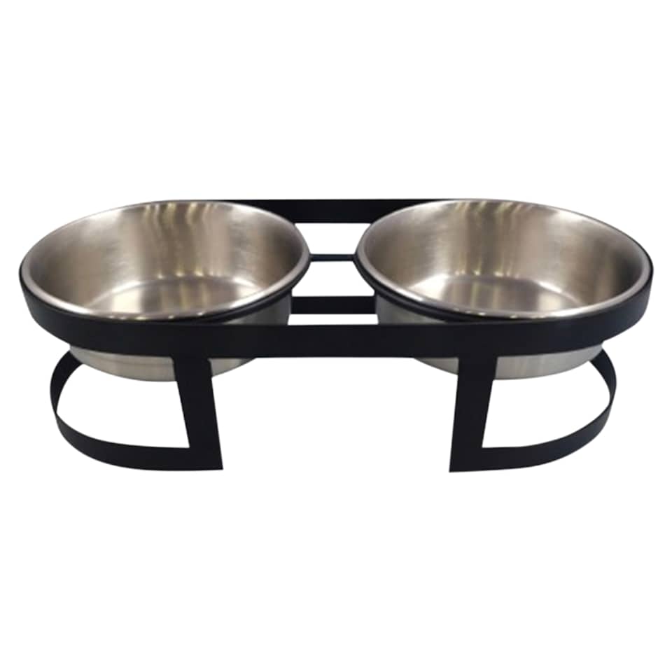 Tesco Double Bowl with Stand