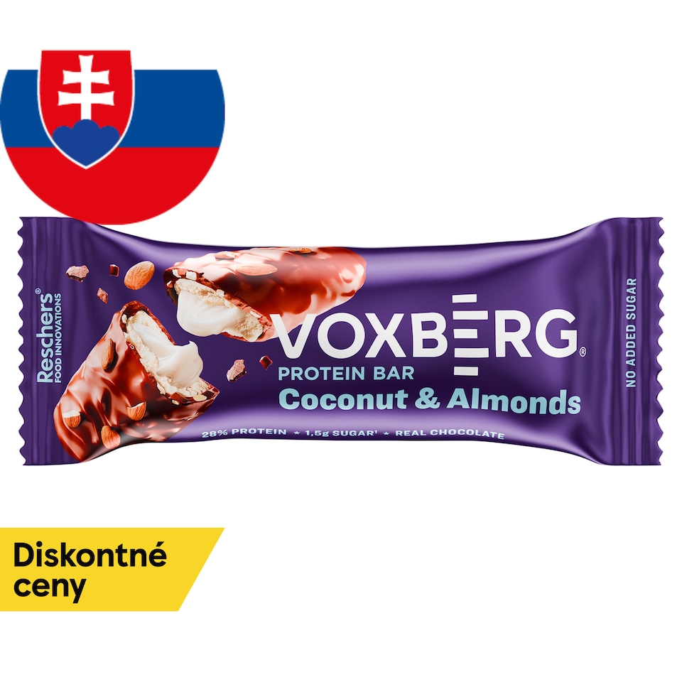 Voxberg Proteínová tyčinka s kokosom v mliečnej čokoláde 50 g
