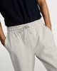 image 2 of The F&F Edit Cotton Rich Wide Leg Drawstring Joggers in Stone