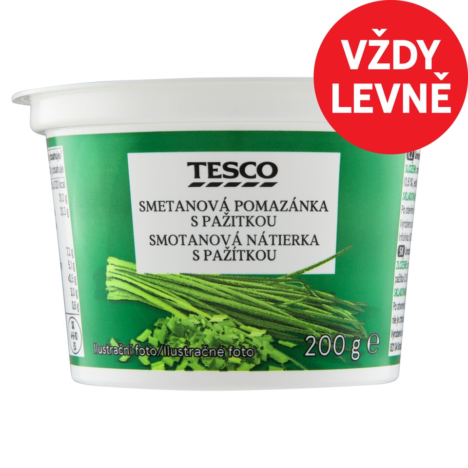 Tesco Cream Spread with Chives 200g