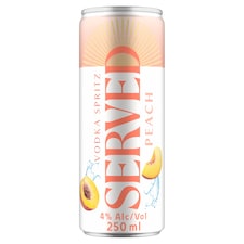 SERVED Vodka Spritz Peach 250ml