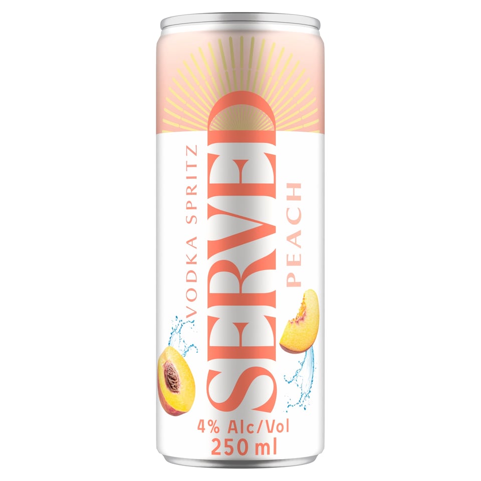 SERVED Vodka Spritz Peach 250ml