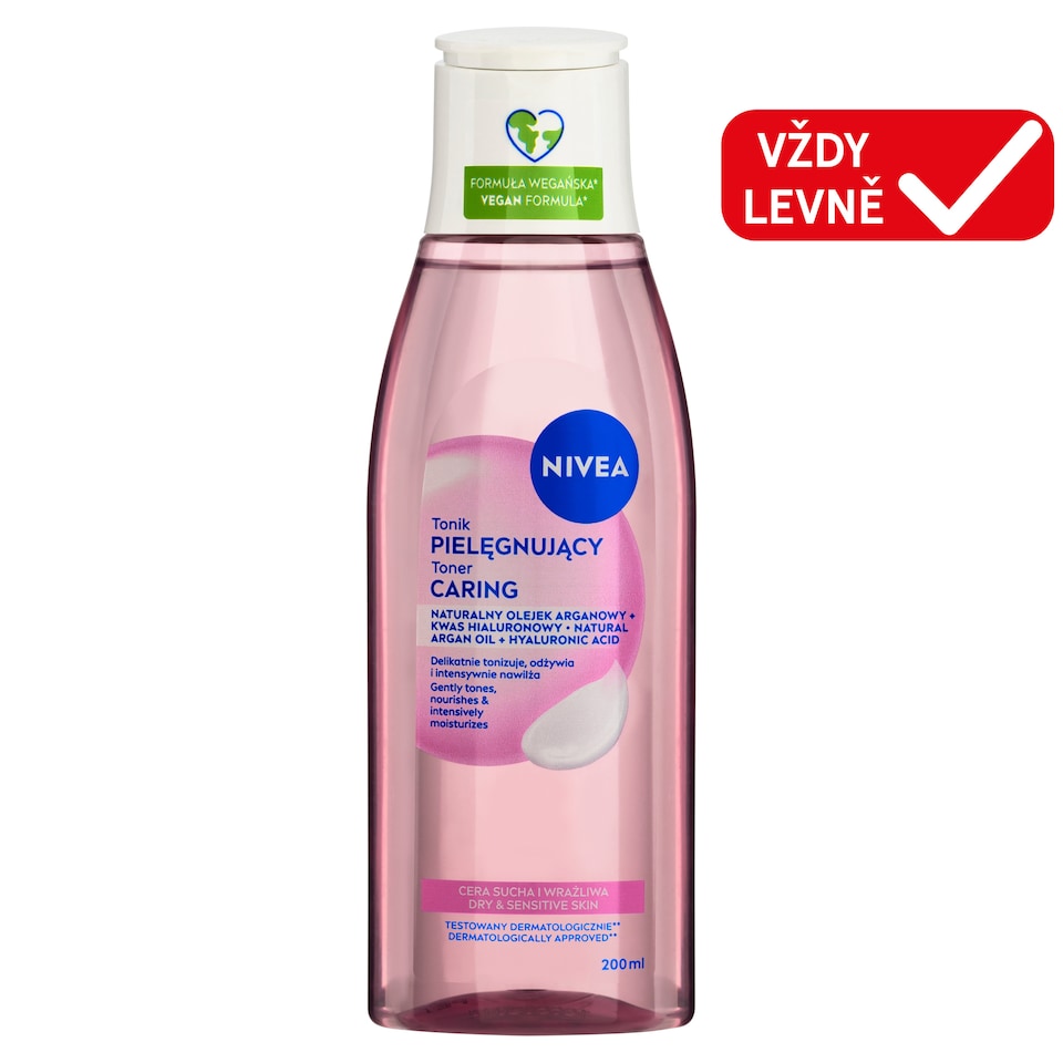 image 1 of Nivea Caring Cleansing Toner Dry & Sensitive Skin 200ml